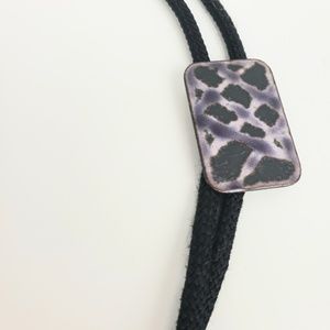 Bolo Tie - Purple Stone